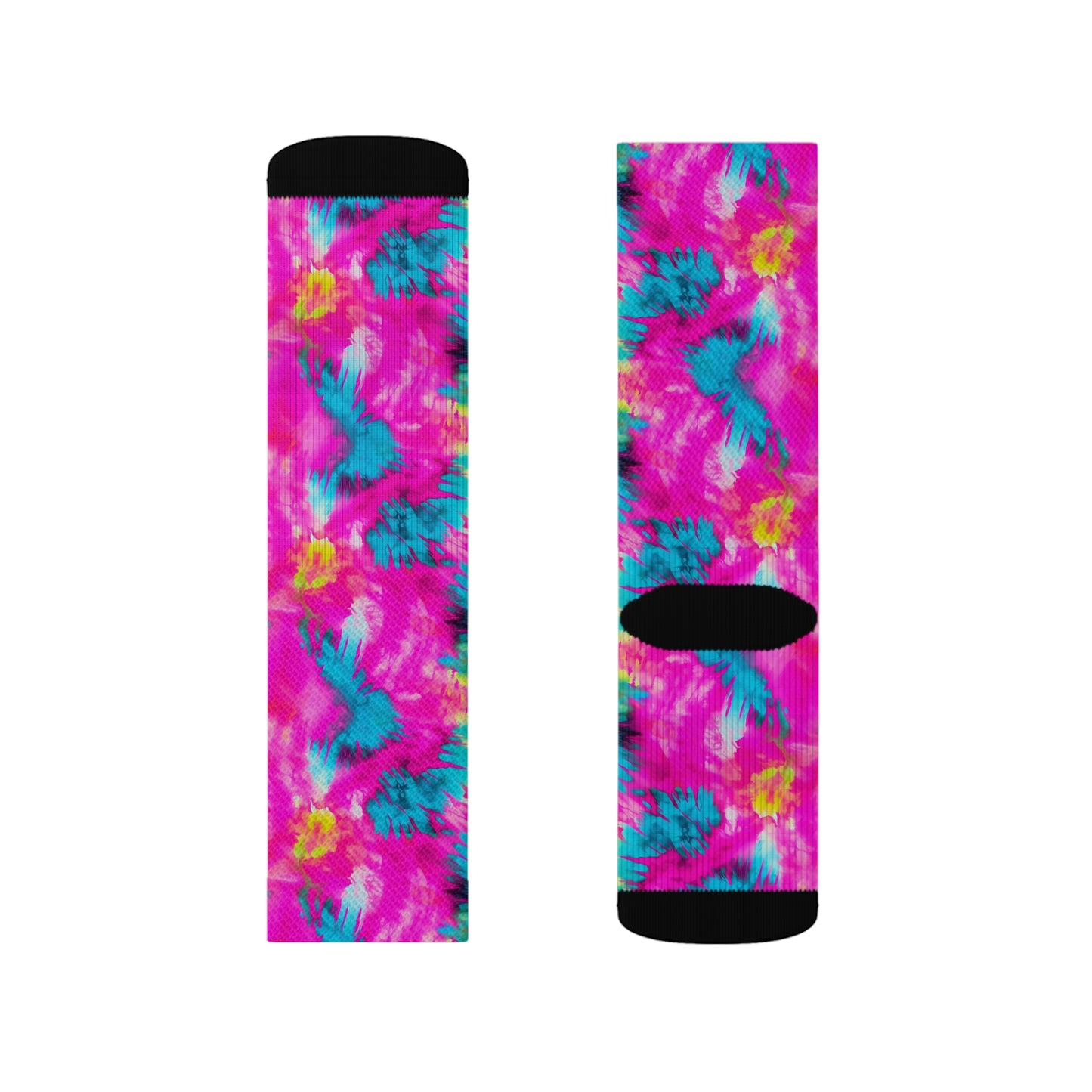 Vibrant Kaleidoscope Sublimation Socks