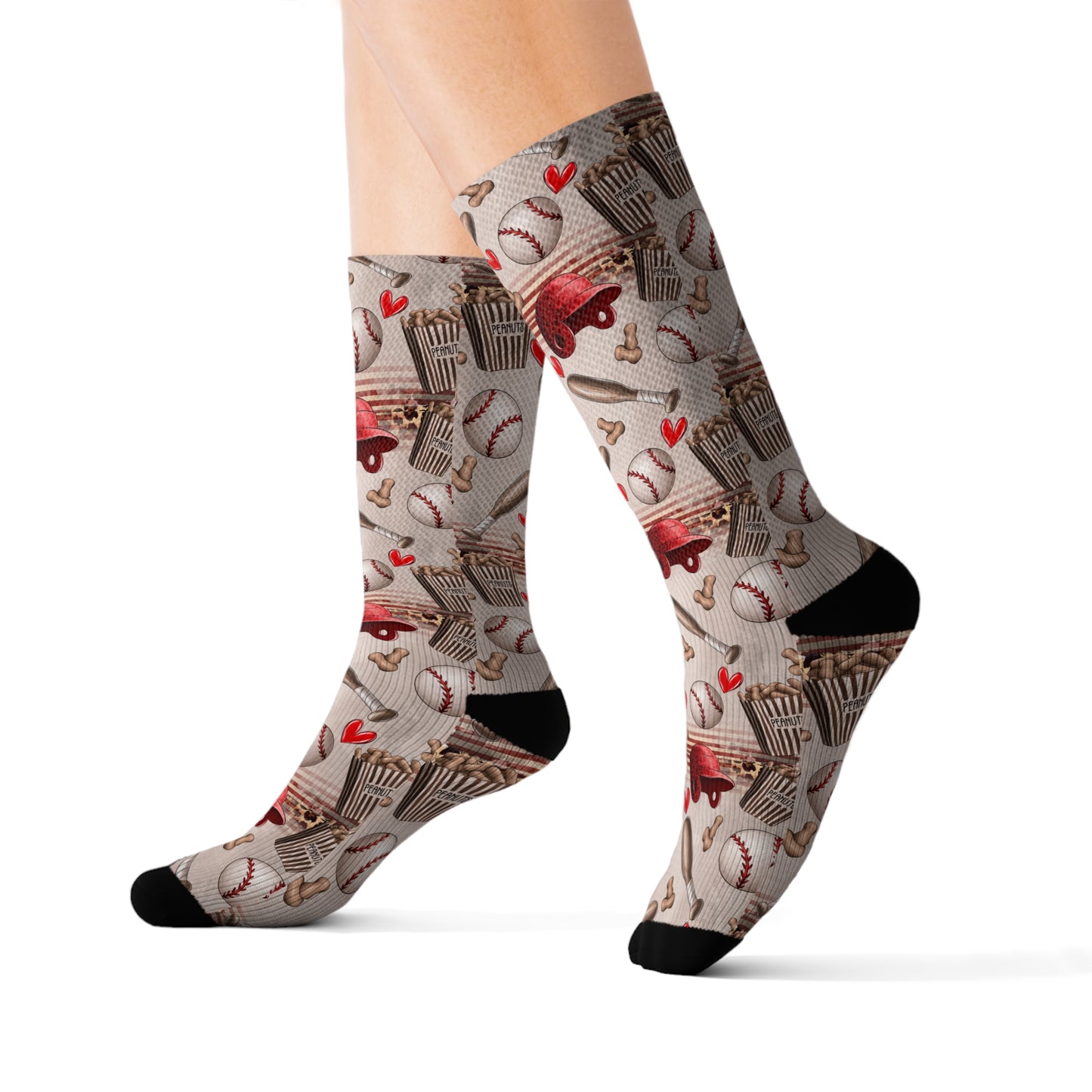 Baseball Love Sublimation Socks