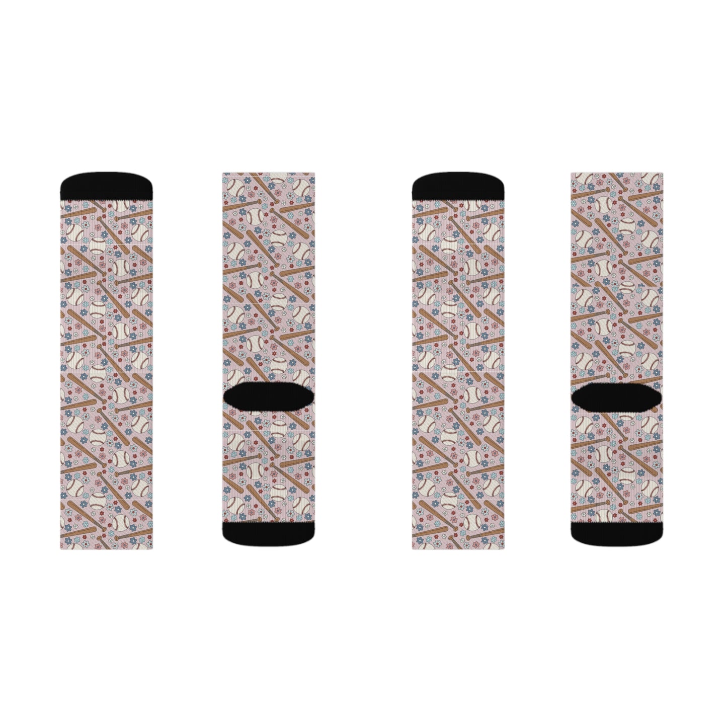 Playful Blooms Sublimation Socks
