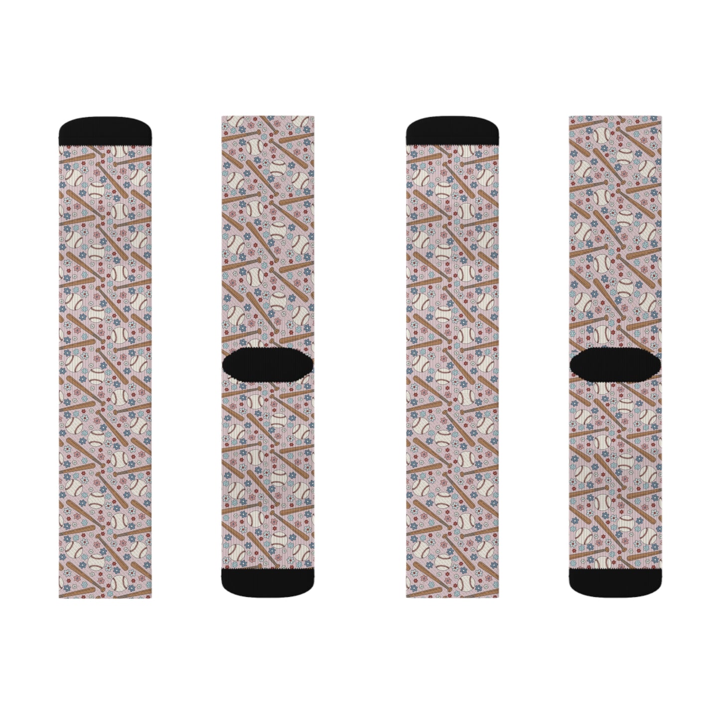Playful Blooms Sublimation Socks