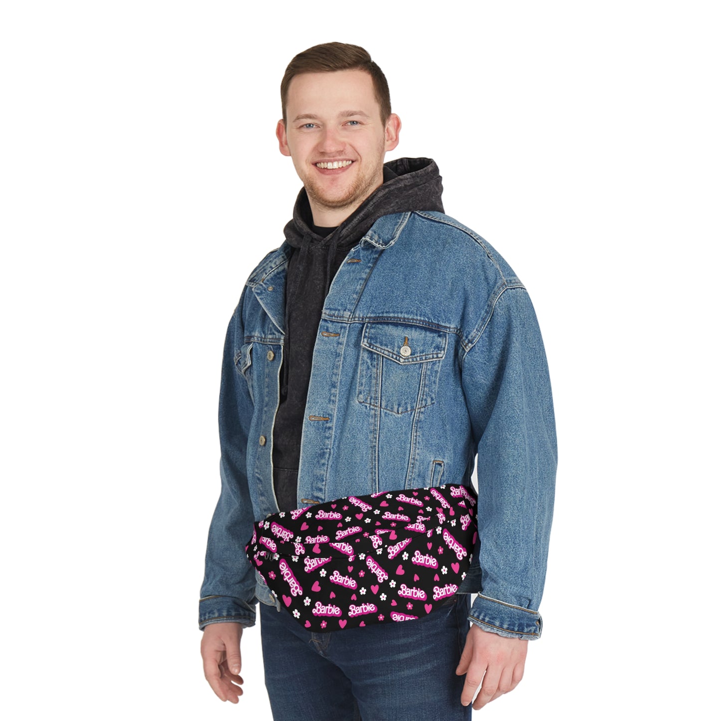 Barbie Black Large Fanny Pack