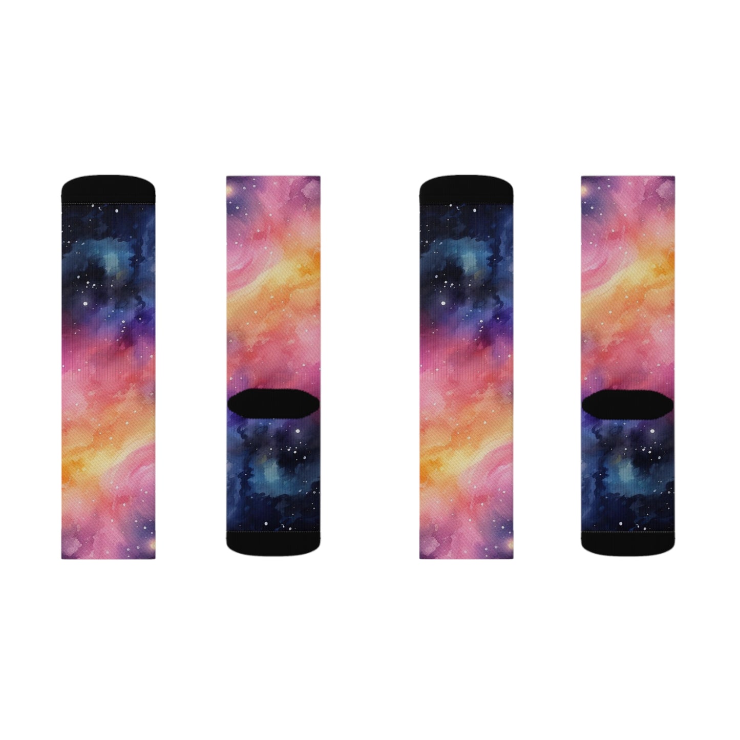 Stardust Galaxy Sublimation Socks