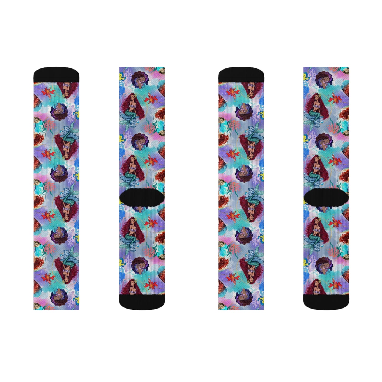 Halle Inspo Mermaid Sublimation Socks