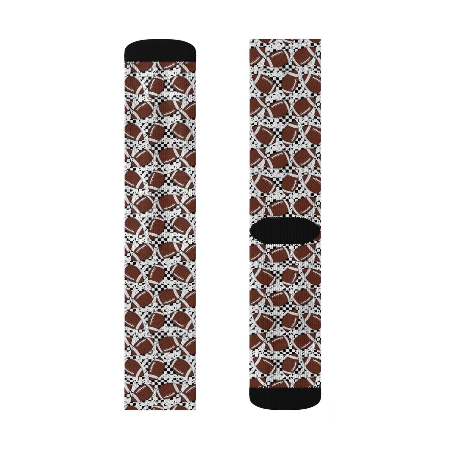 Checkered Gridiron Sublimation Socks