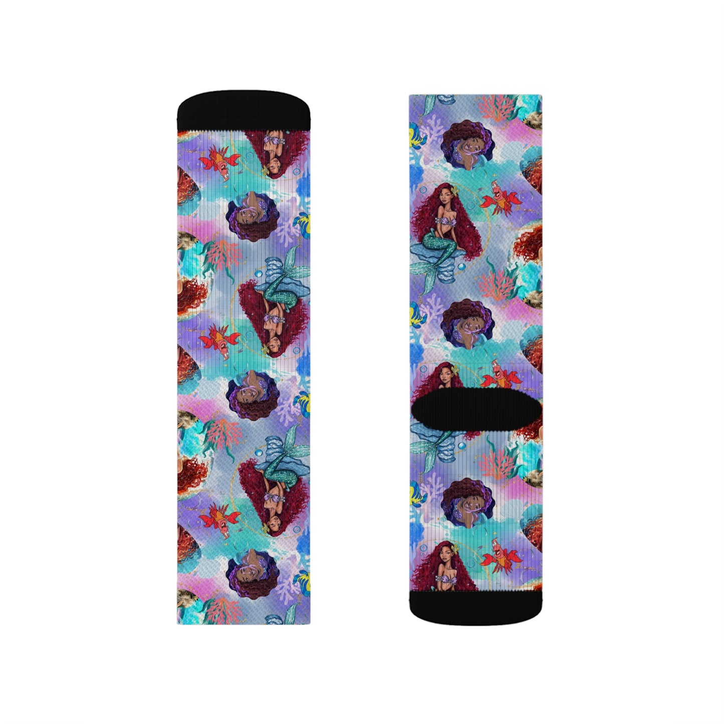 Halle Inspo Mermaid Sublimation Socks
