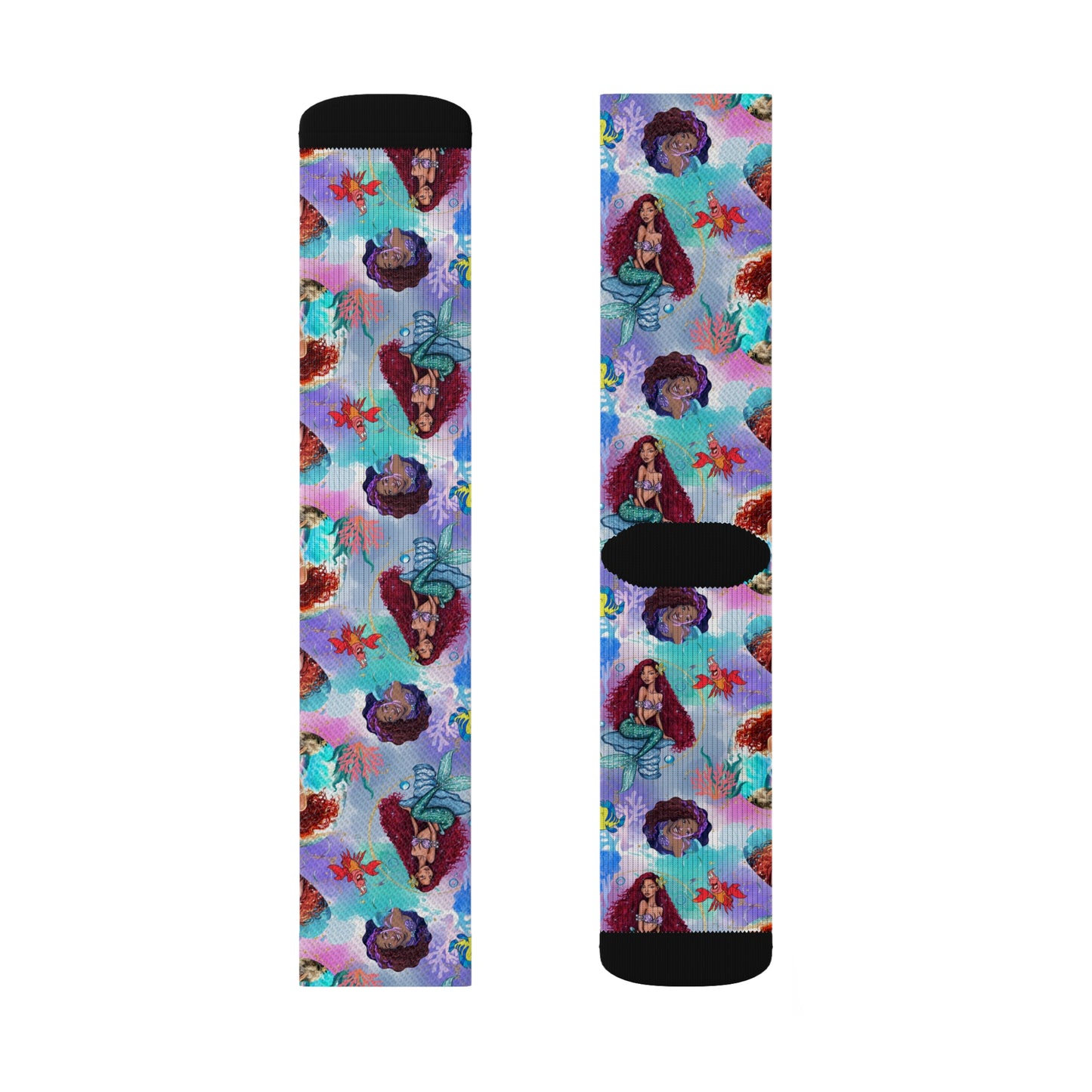 Halle Inspo Mermaid Sublimation Socks