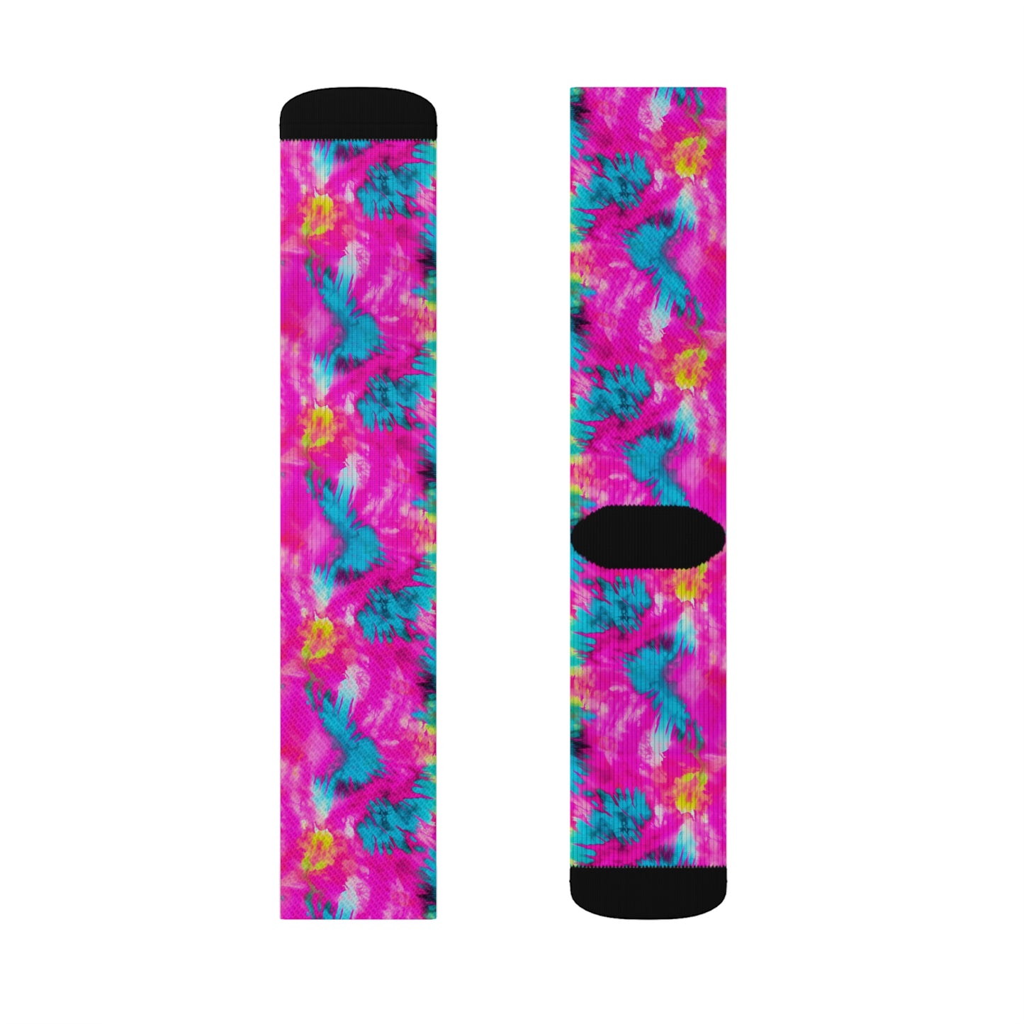 Vibrant Kaleidoscope Sublimation Socks