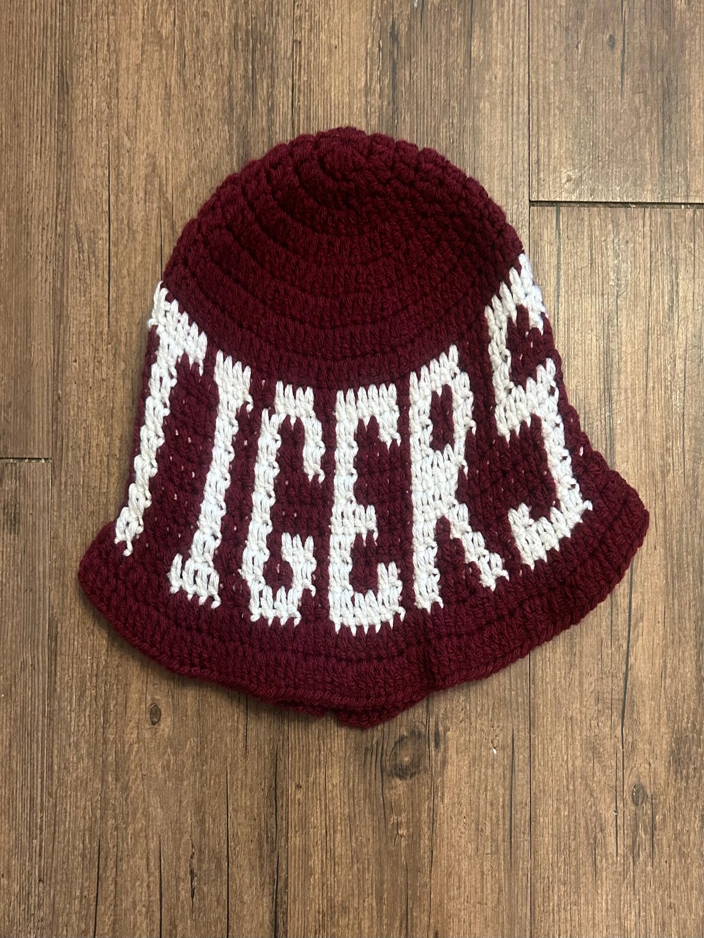 Custom Crochet Bucket Hats with Trim