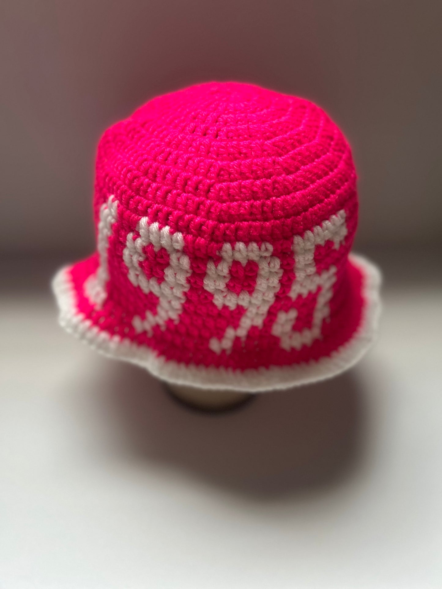 Custom Crochet Bucket Hats with Trim