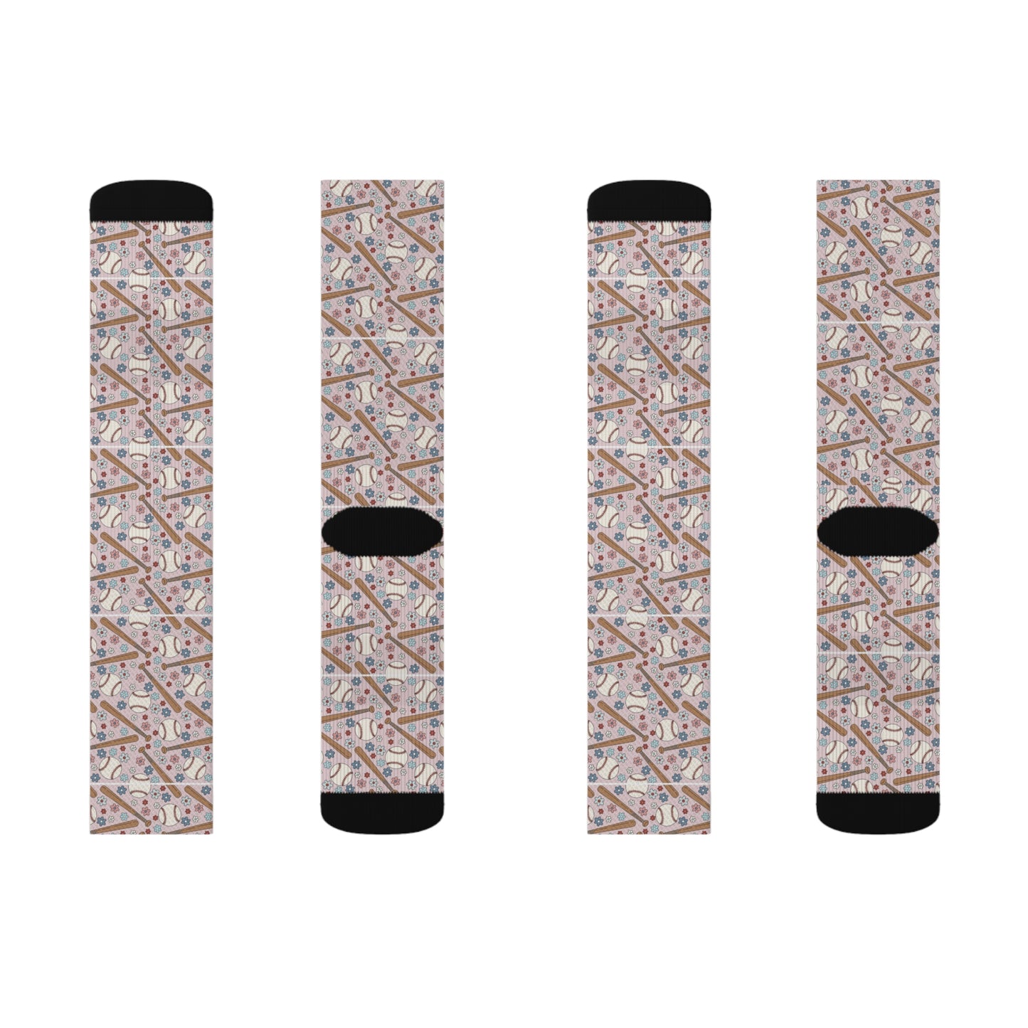 Playful Blooms Sublimation Socks