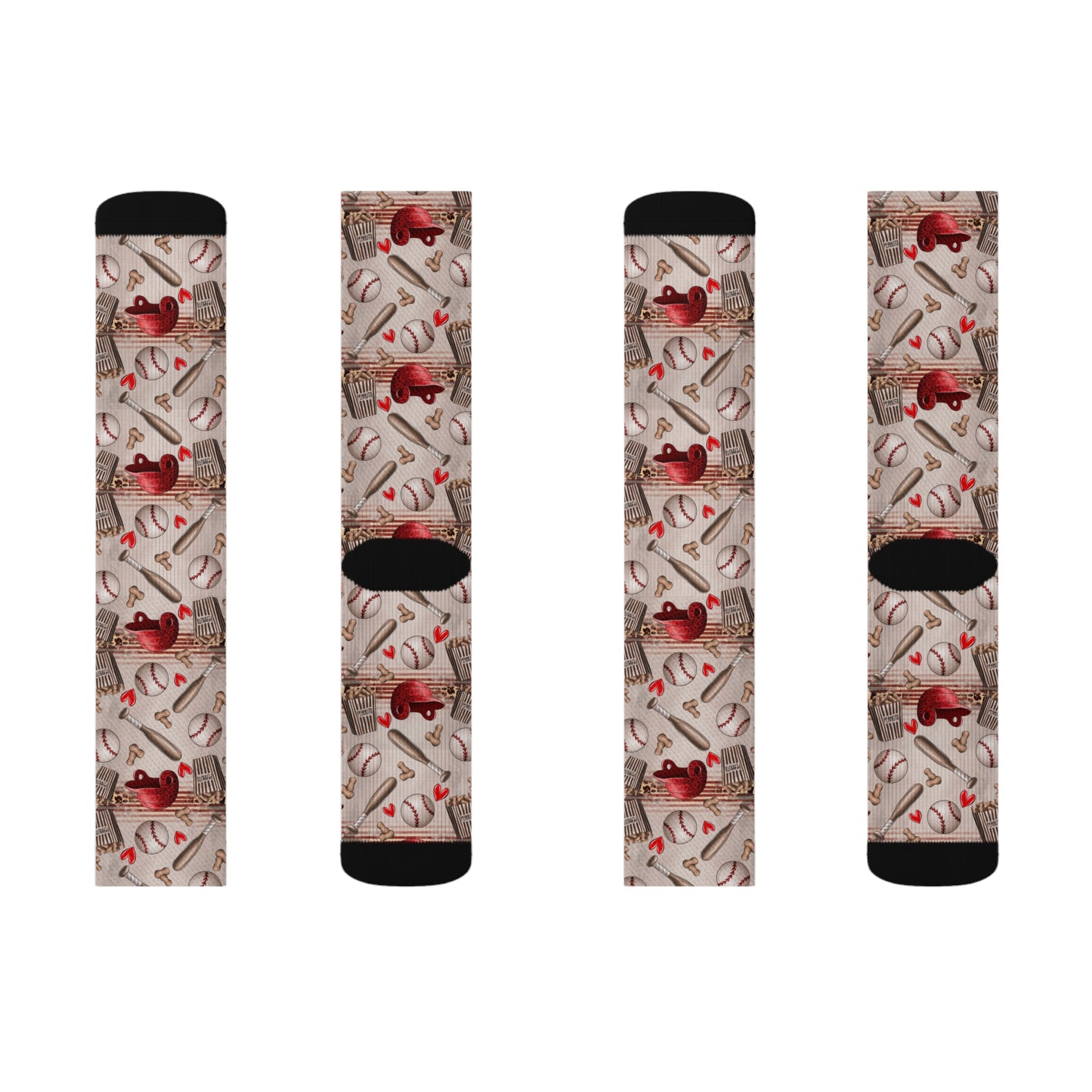 Baseball Love Sublimation Socks