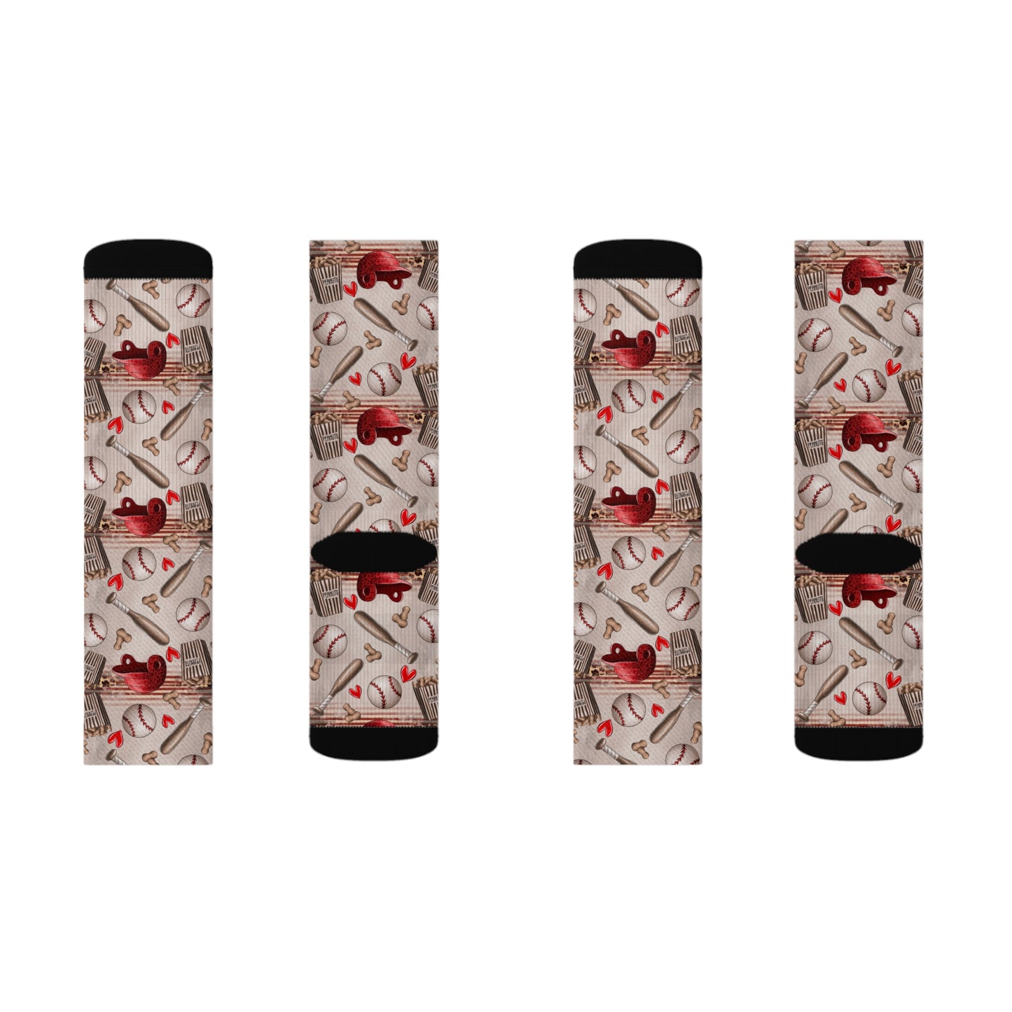 Baseball Love Sublimation Socks