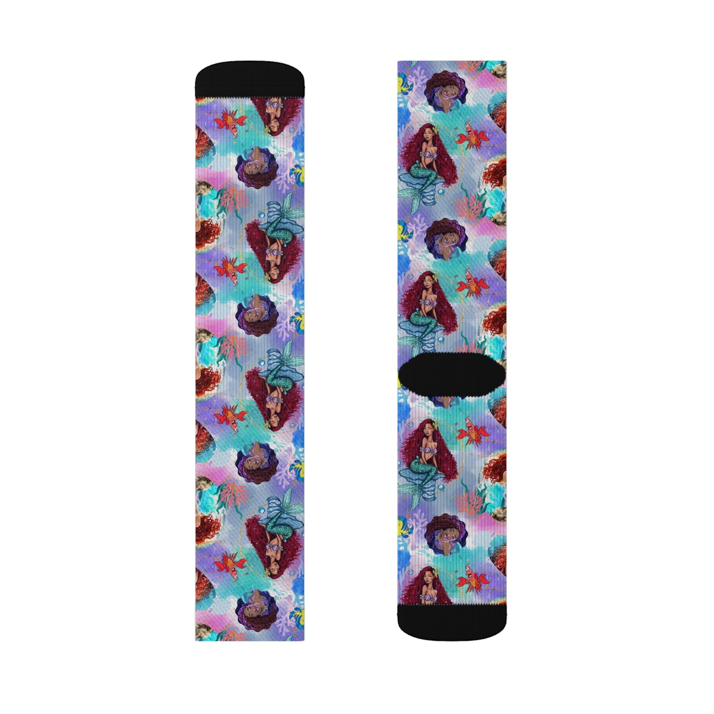 Halle Inspo Mermaid Sublimation Socks