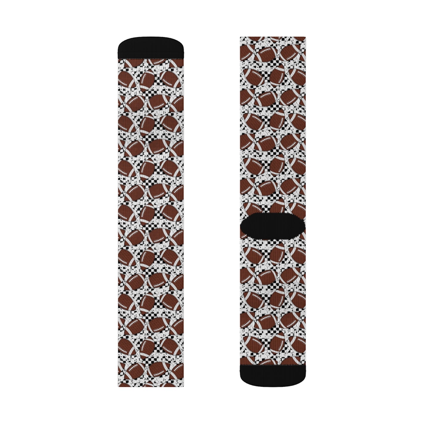 Checkered Gridiron Sublimation Socks
