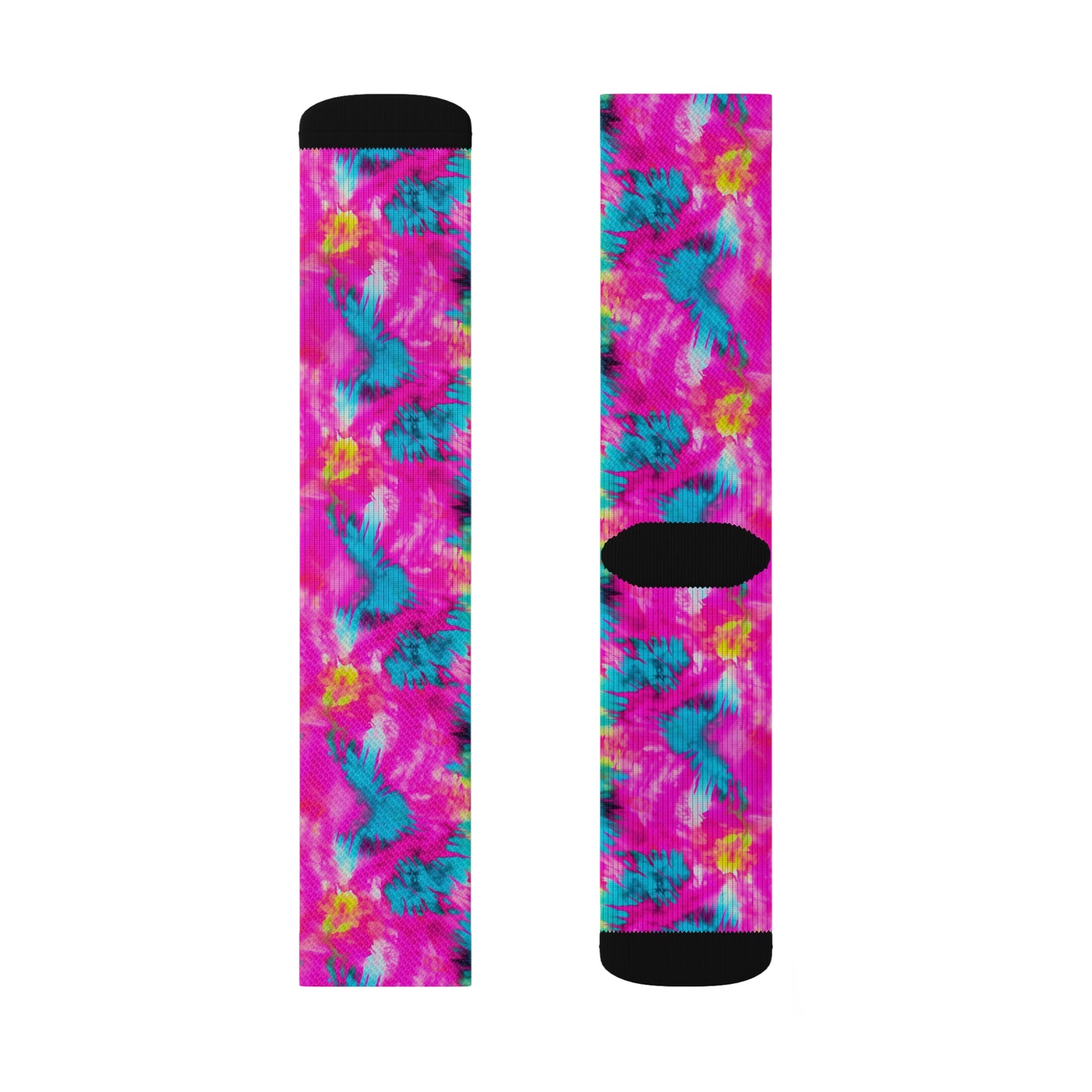 Vibrant Kaleidoscope Sublimation Socks