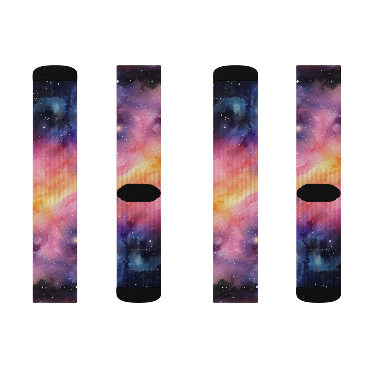 Stardust Galaxy Sublimation Socks