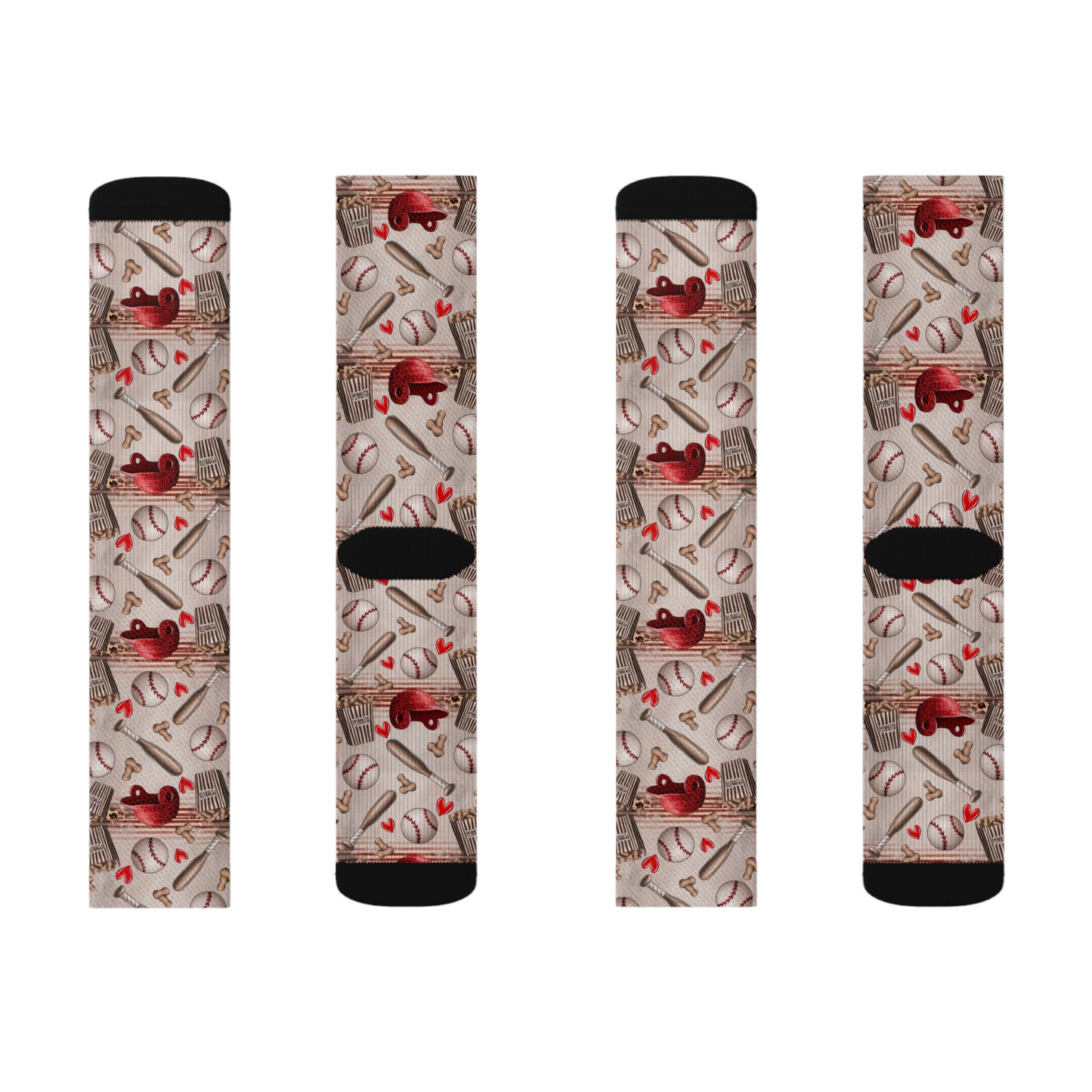 Baseball Love Sublimation Socks