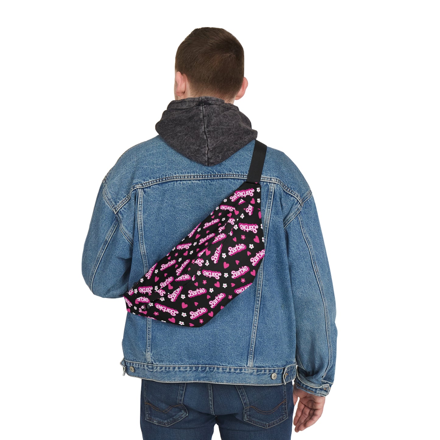 Barbie Black Large Fanny Pack