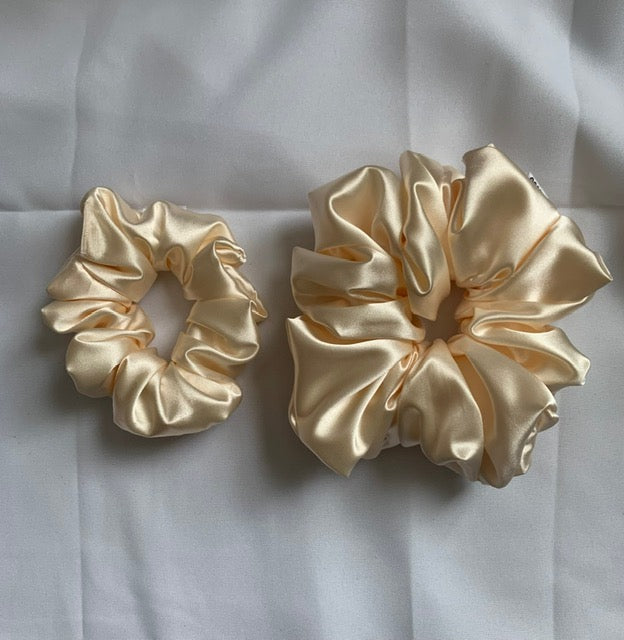 Satin Eggnog XL Scrunchies