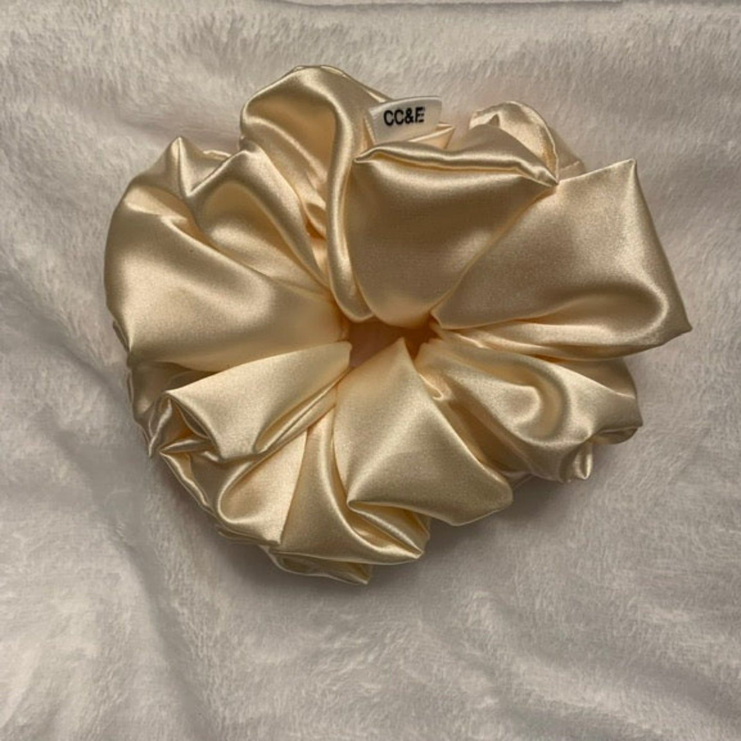 Satin Eggnog XL Scrunchies