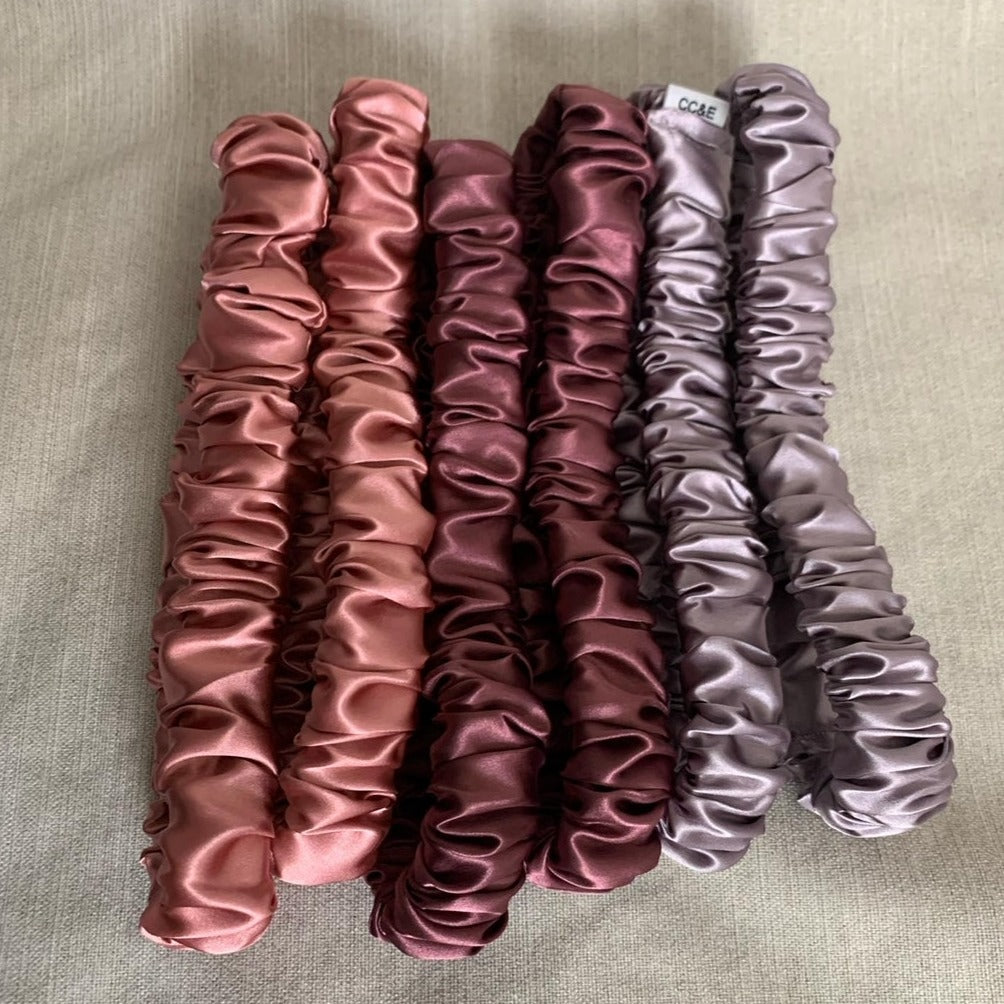Satin Scrunchies Headbands