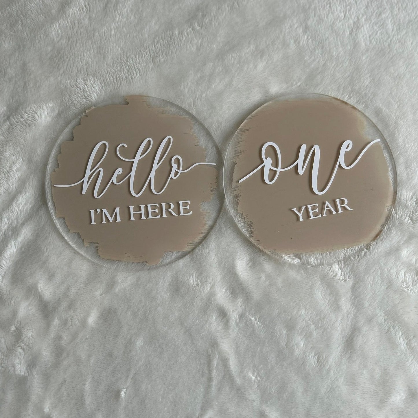 Acrylic Baby Milestones Markers (set 15)
