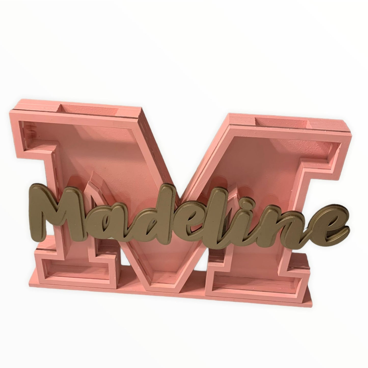 Custom Letter Bank With Painted Sides