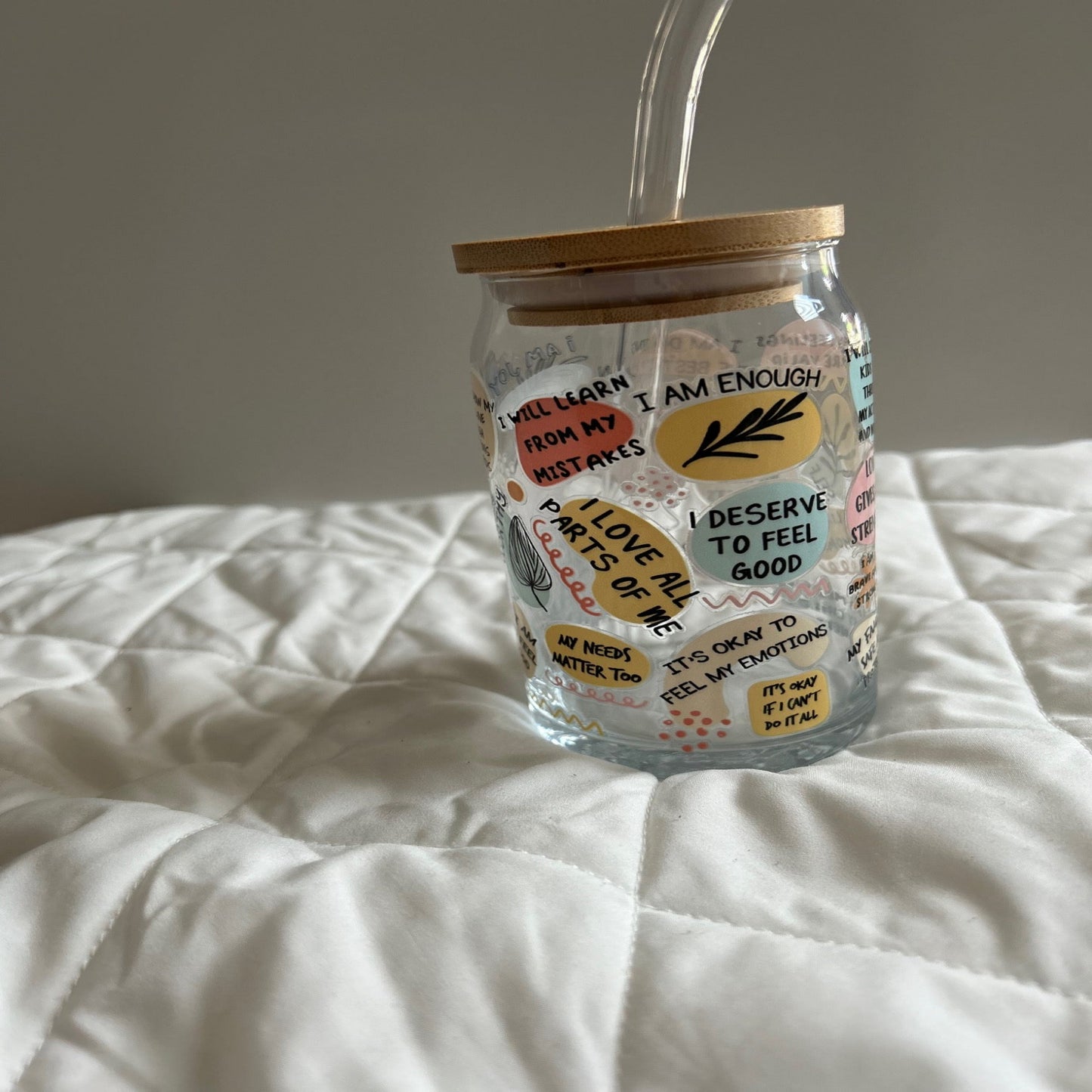 Mom Daily Affirmations Beer Glass