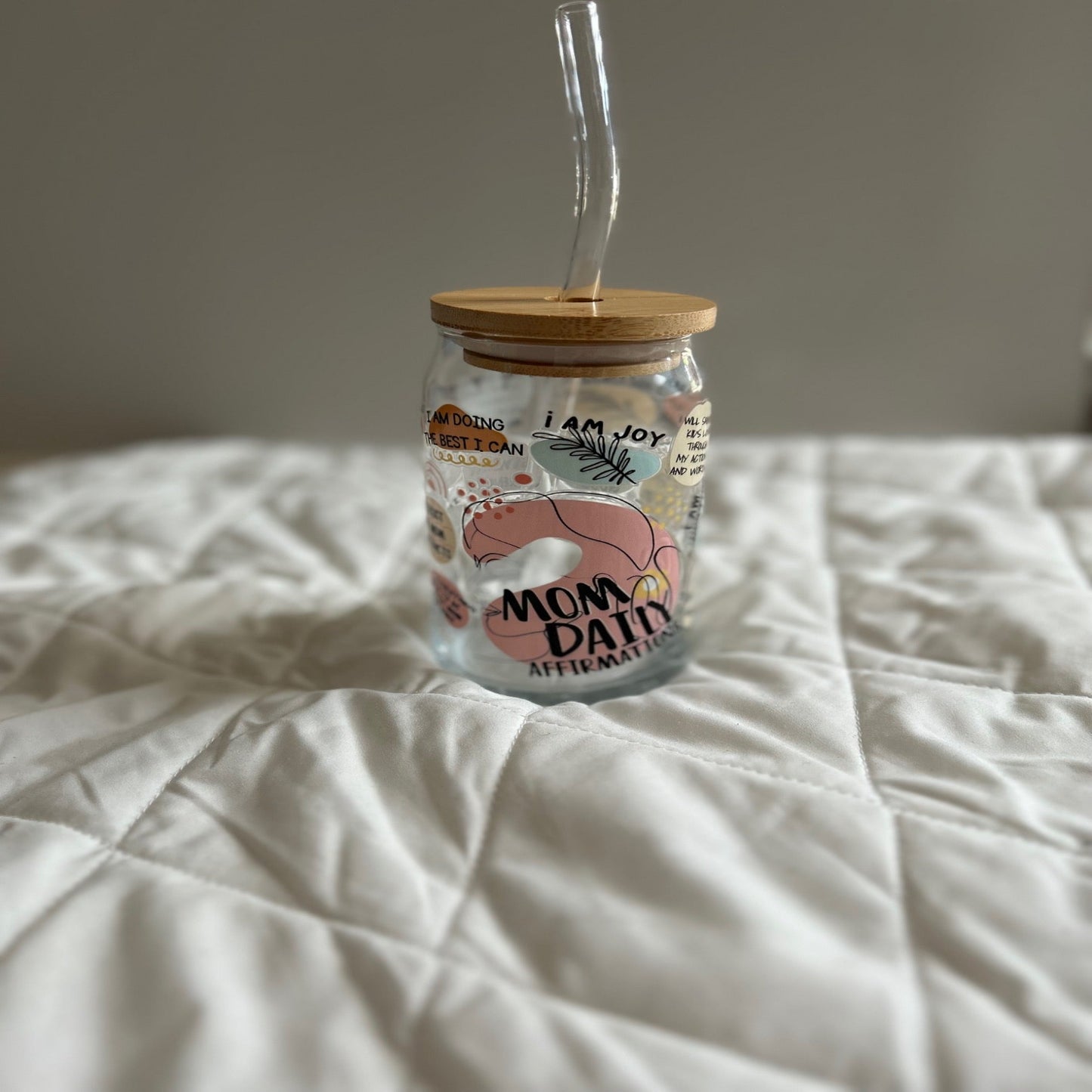 Mom Daily Affirmations Beer Glass