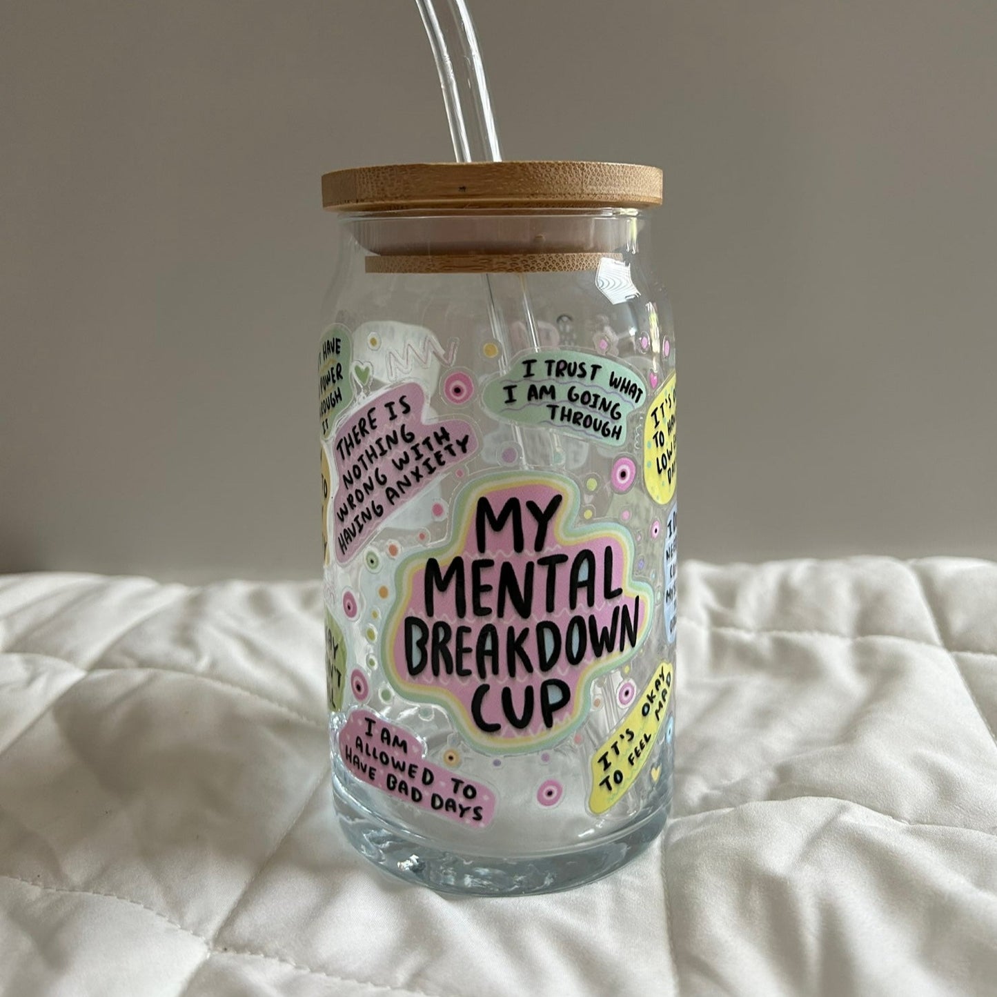 My Mental Breakdown Cup Beer Glass