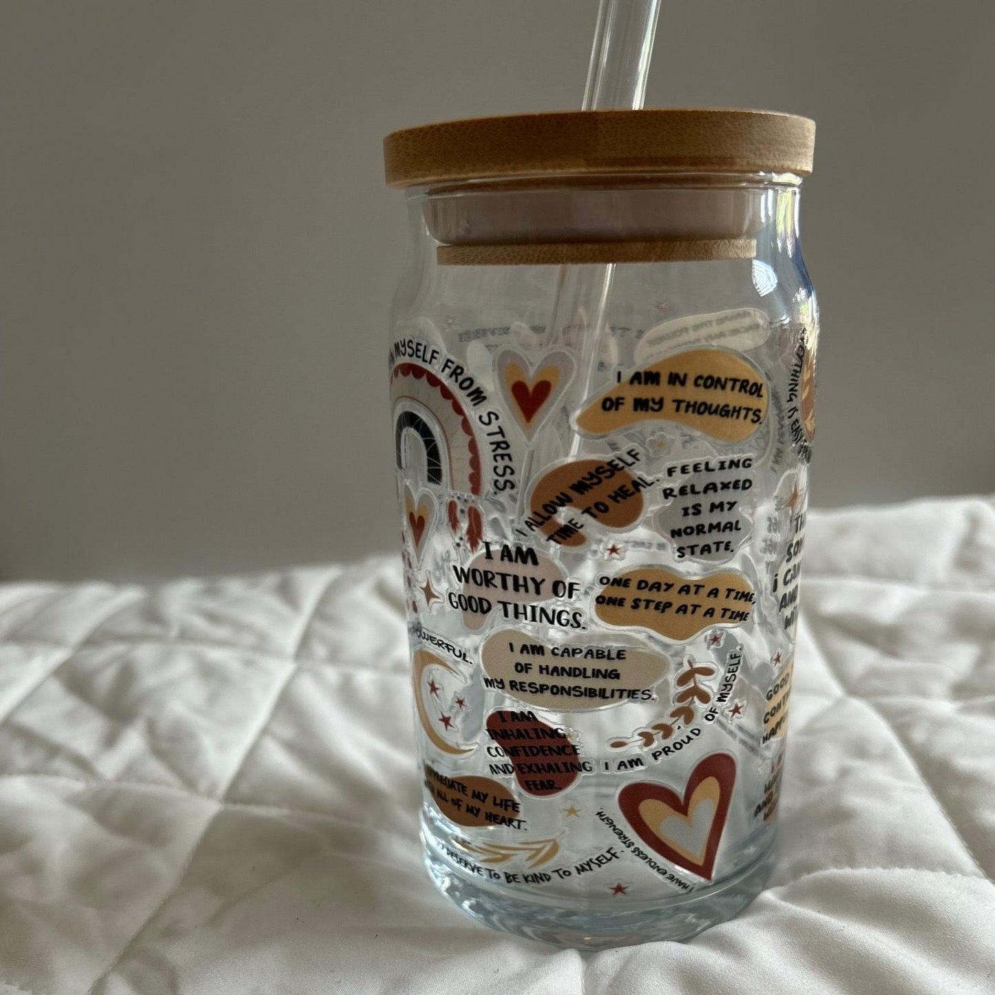 Positive Self Love Beer Glass