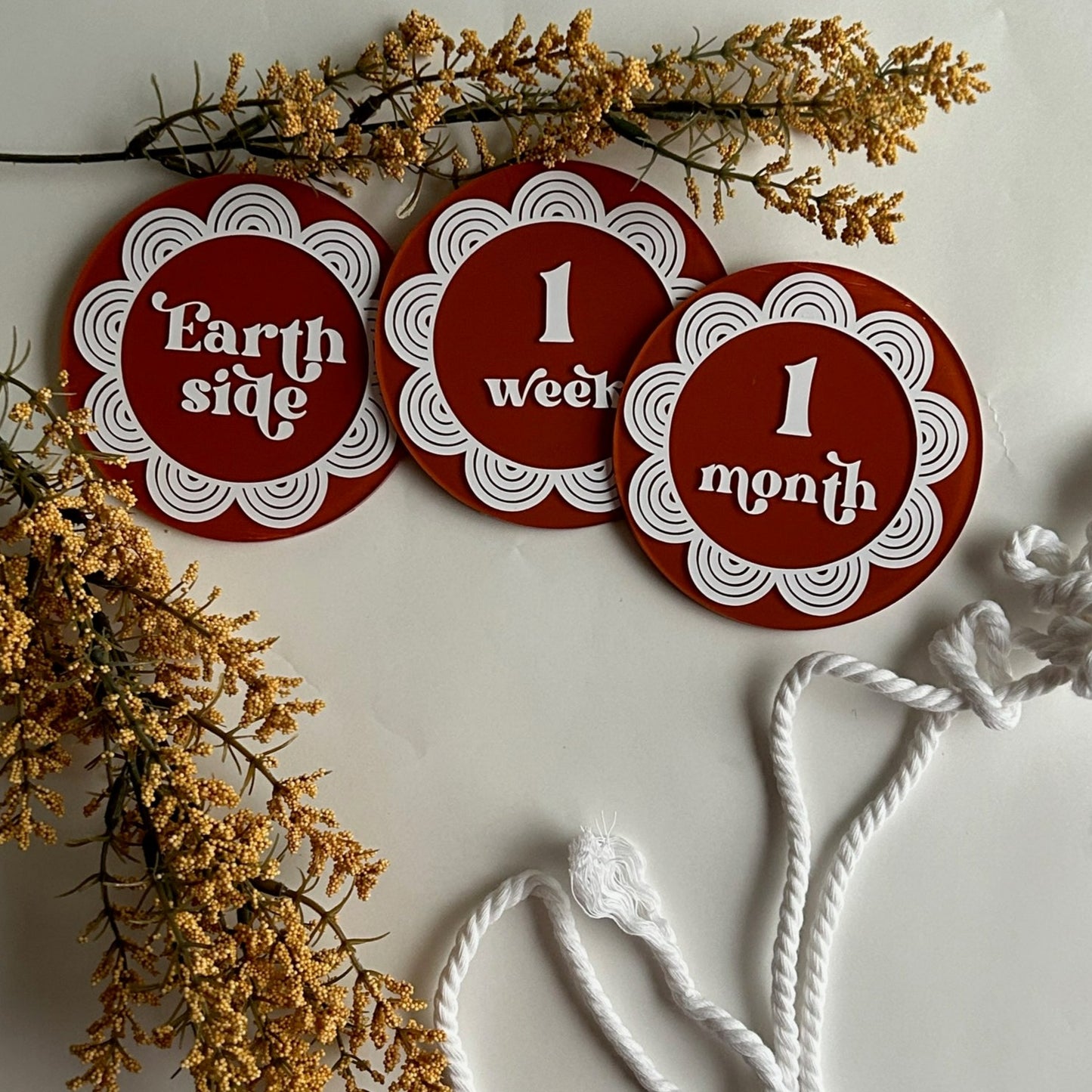 Bohemian Baby Milestone Markers