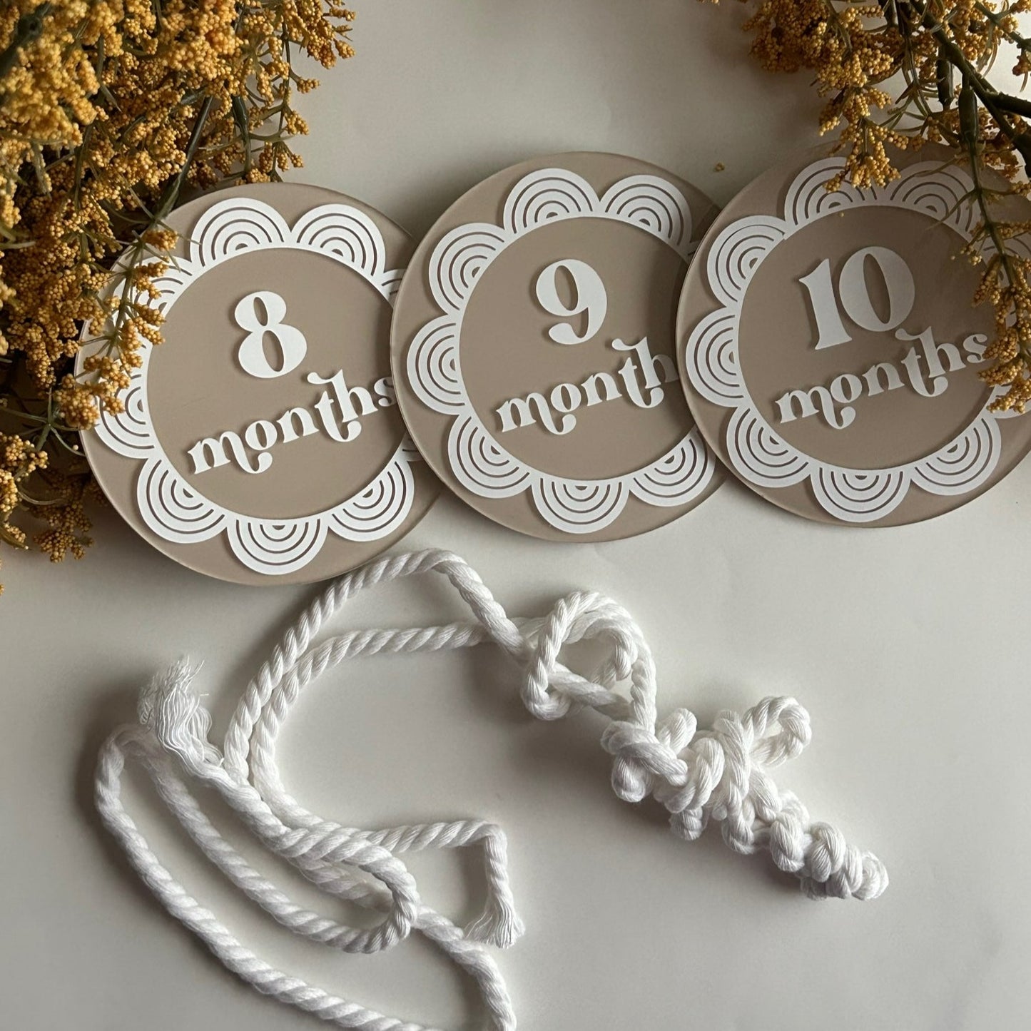 Bohemian Baby Milestone Markers