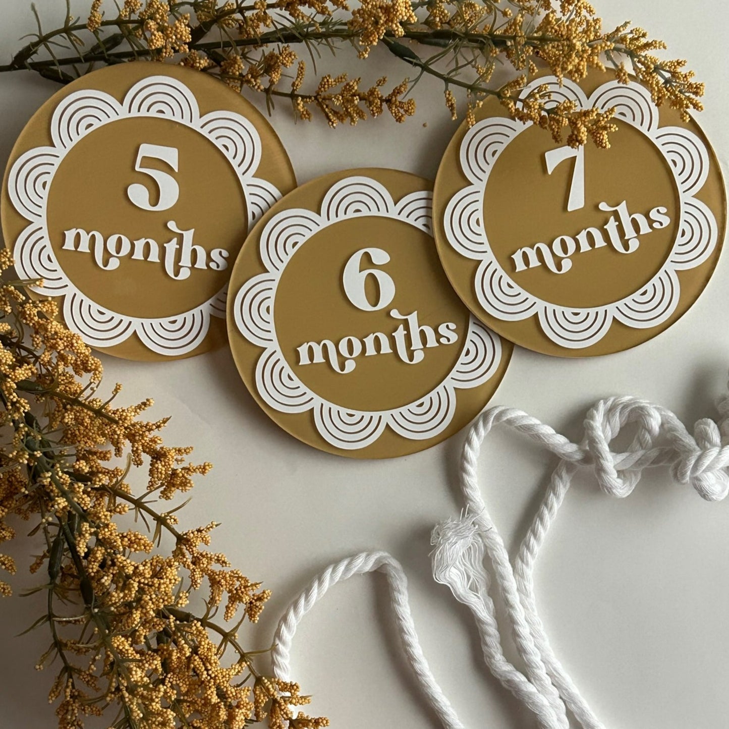 Bohemian Baby Milestone Markers