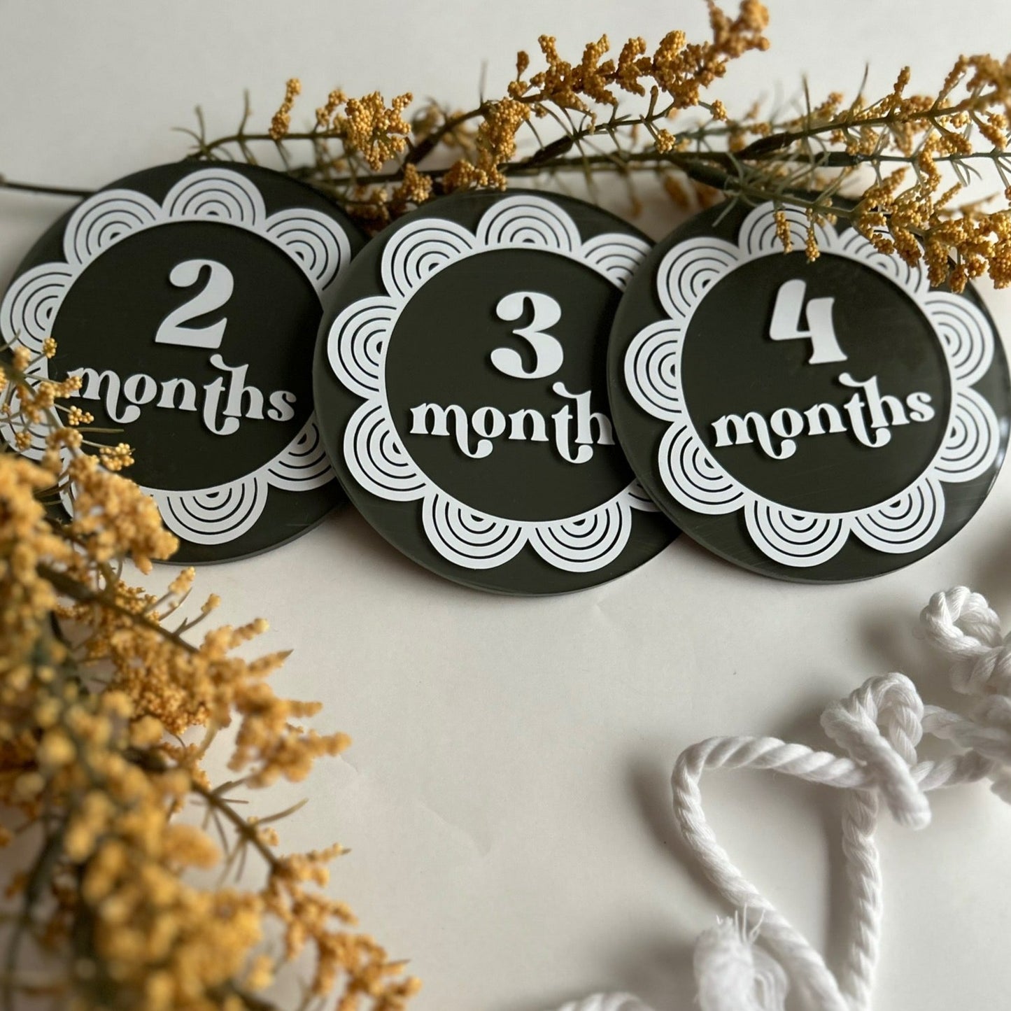 Bohemian Baby Milestone Markers