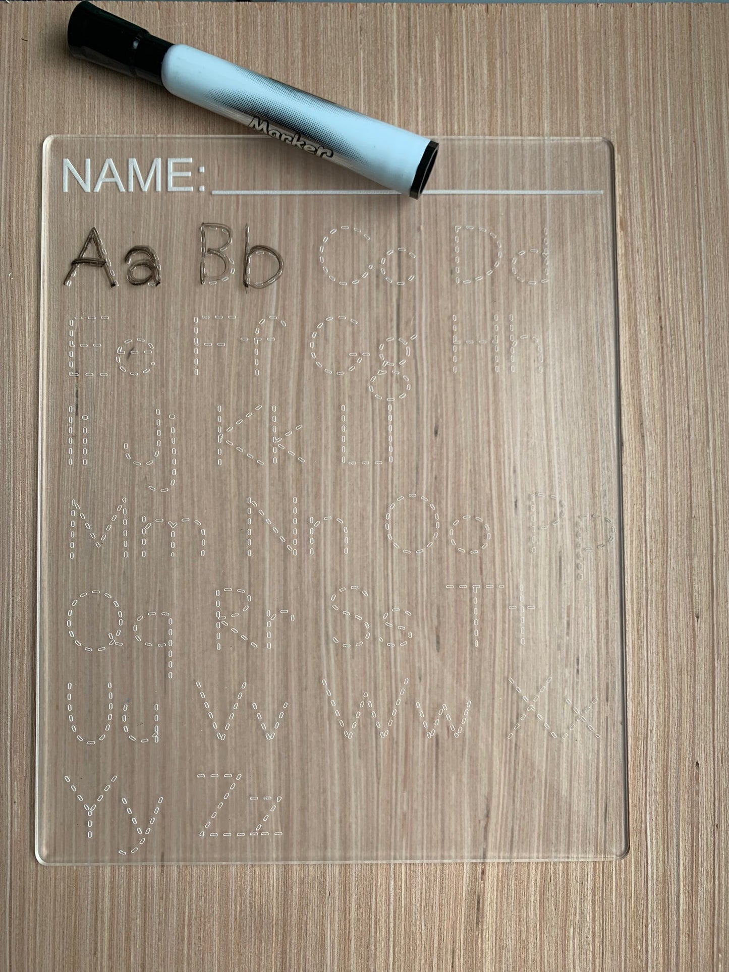 Traceable ABC's Acrylic Board