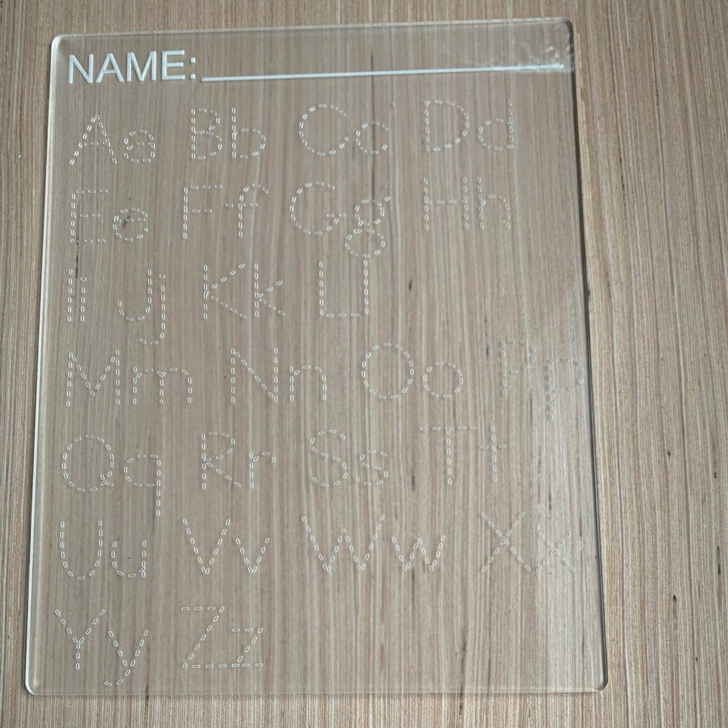 Traceable ABC's Acrylic Board