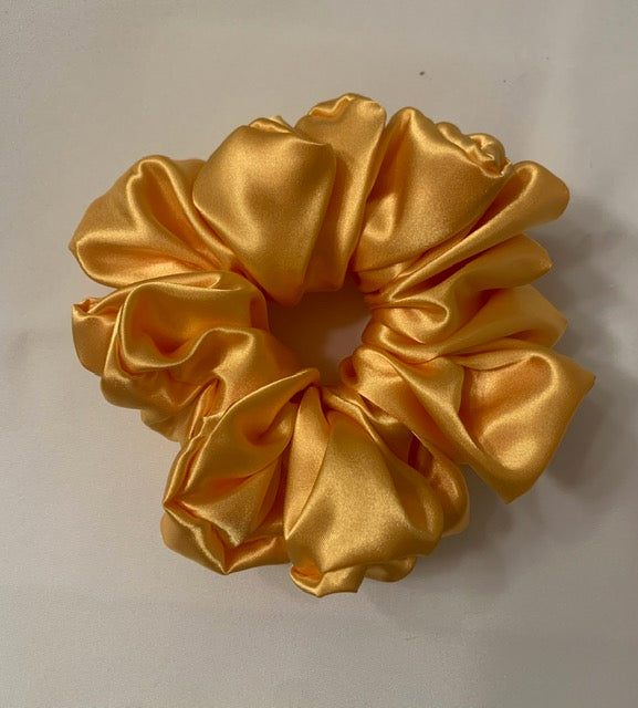 Satin Canary XL Scrunchies