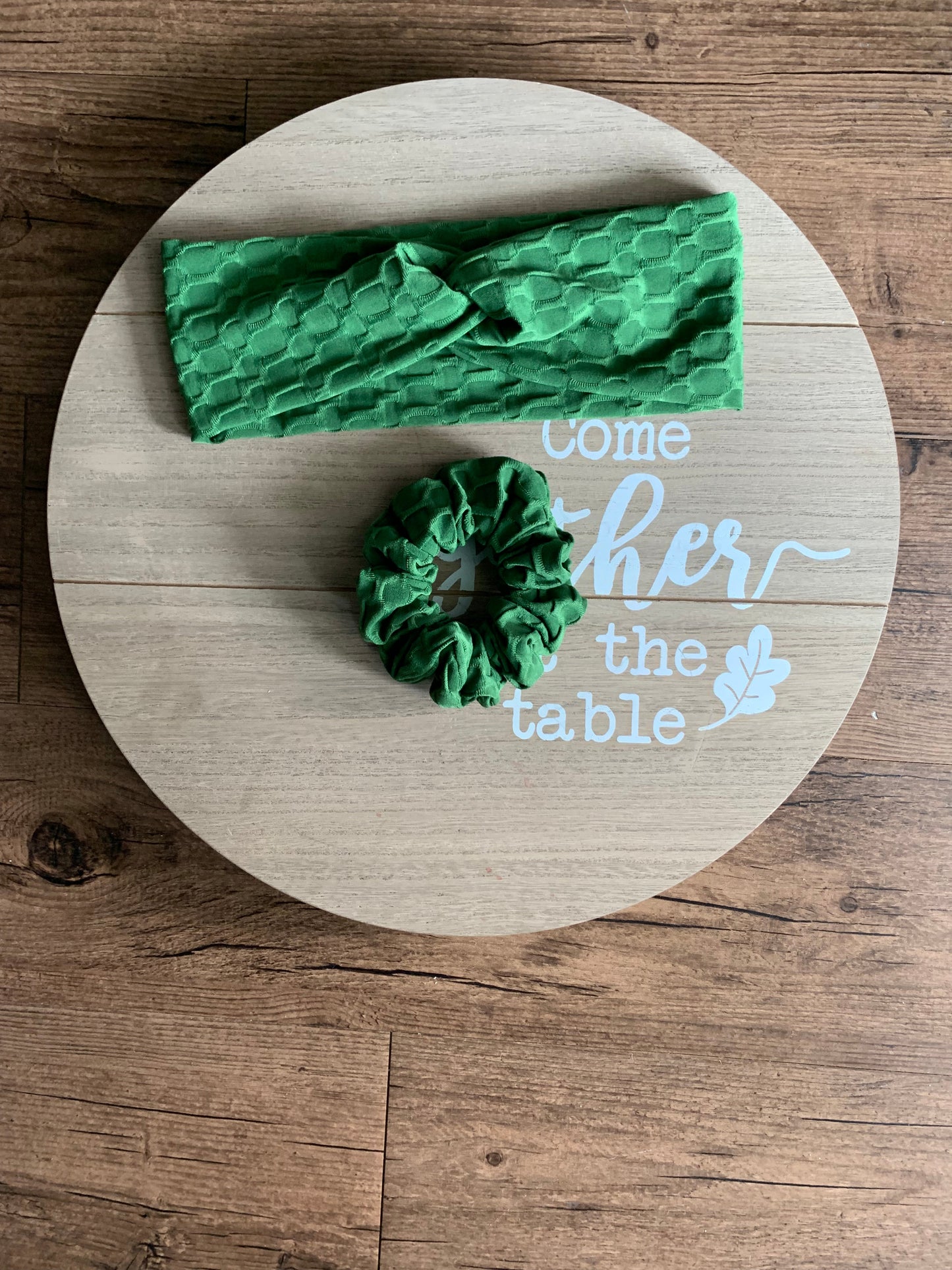 Clover Honeycomb Scrunchies