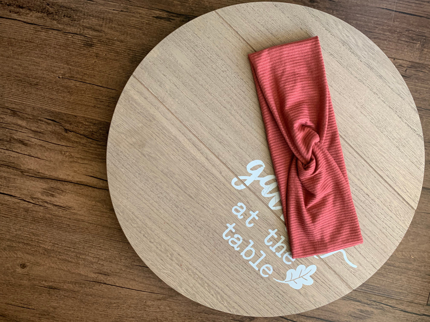 Terracotta Ribbed Twisted Headband