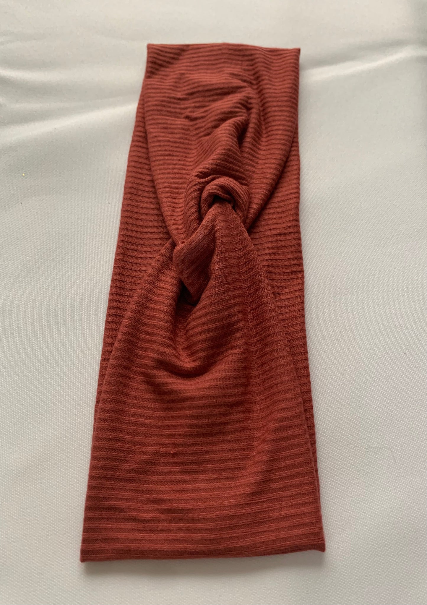 Terracotta Ribbed Twisted Headband