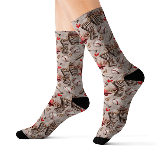 Baseball Love Sublimation Socks