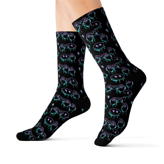 Dripping Gamer Sublimation Socks