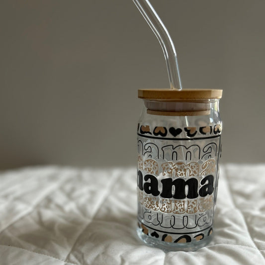 MAMA Hearts Beer Glass