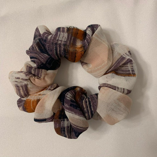 Plaid Multi Colored Scrunchies
