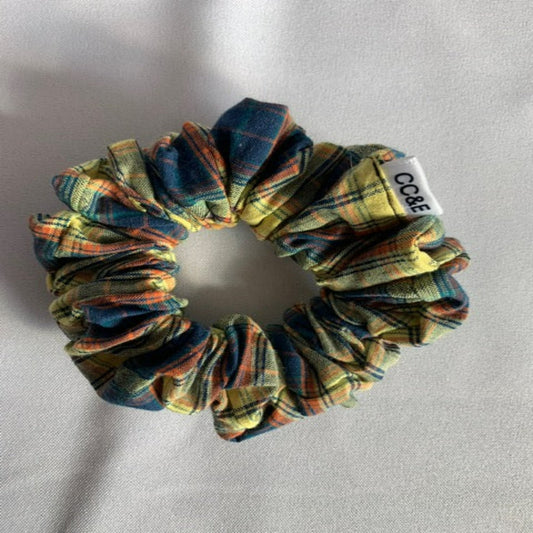 Plaid Cotton Scrunchies