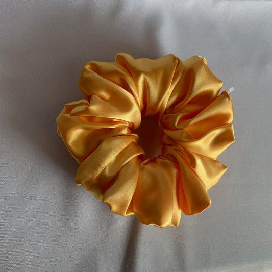 Satin Canary XL Scrunchies
