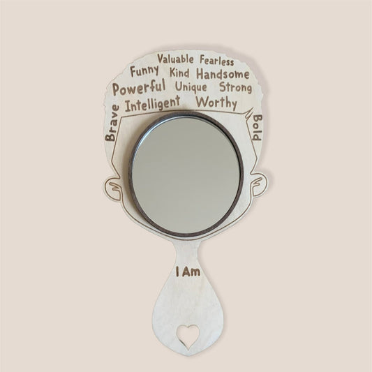 Boy Affirmation Mirror Personalized